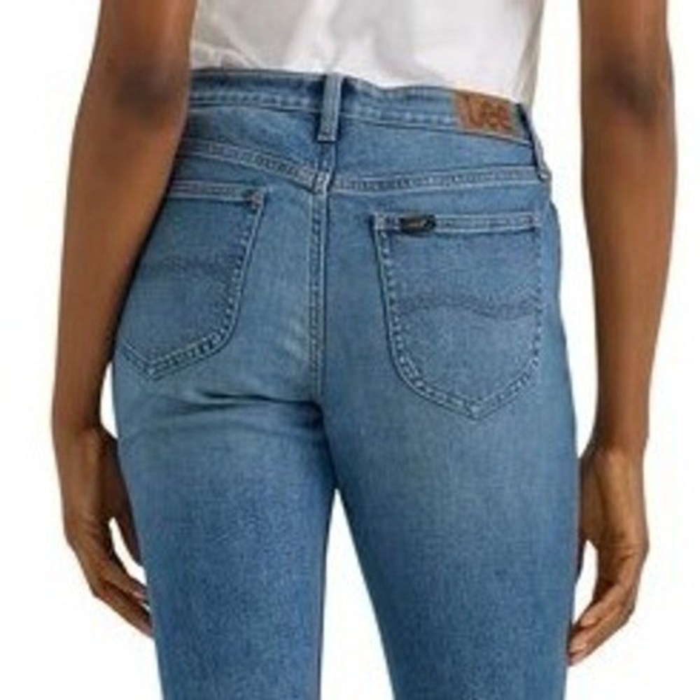 LEE Friction Resistant Straight Leg Jeans Sz 20 Blue Chef Medium Blue Denim NWT